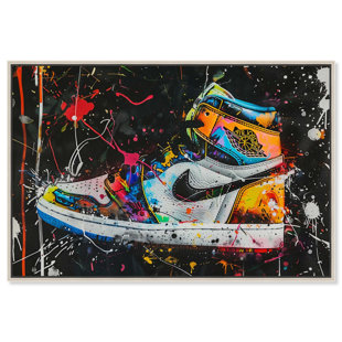 «Dark Graffiti Sneaker», impression sur toile par Notoriart