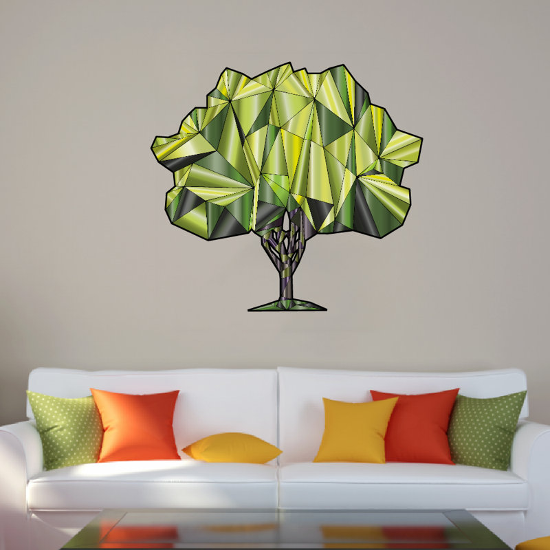 Plants & Flowers Non-Wall Damaging Wall Decal, 40" H x 40" W