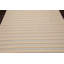 Tapis rayé beige en laine noué à la main