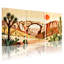 Paysage et nature, paysage désertique avec arche et cactus, ensemble de 3 impressions sur toile-313614172