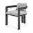 Patio Outdoor Aluminum Dining chair-1678355054