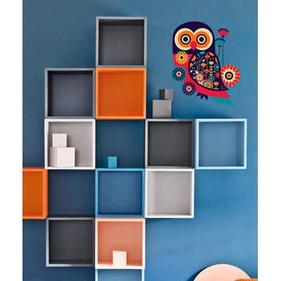 Adhésif décoratif hibou Boho, autocollant mural hibou Boho