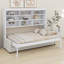 Lit armoire avec canapé escamotable Murphy, tablettes de rangement et lumière DEL Murphy-2022089150