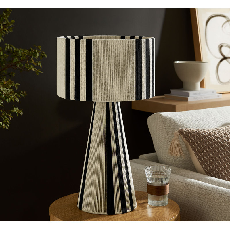 Lampe de table Gia, Noir, noir, noir, noir
