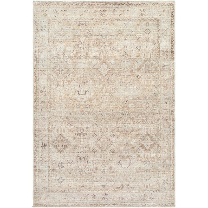 Becki Owens x Livabliss Marlene Machine Woven Area Rug, Rectangle 3'10" x 5'7", Beige