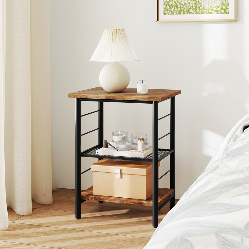 Rollinsford 15'' W Metal Nightstand, Individual