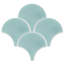 Solid Fishscale 8" x 8" Cement Wall & Floor Tile-67529222
