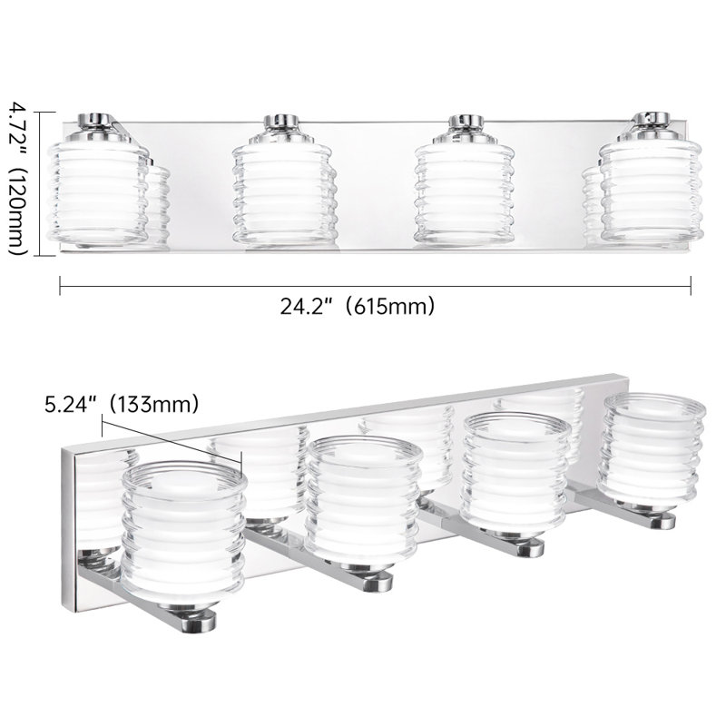 Éclairage à DEL à intensité variable pour meuble-lavabo Maksimilian, 4
