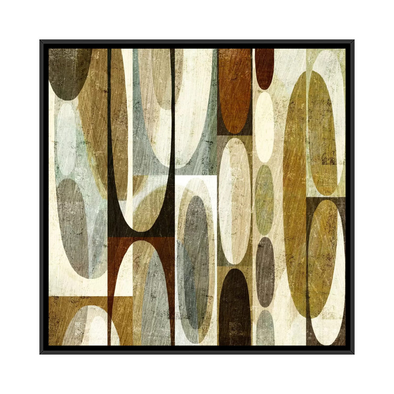 Mod Pods, impression sur toile tendue, H 18 po x l 18 po x P 1,5 po, Toile avec cadre noir, Pas de tapis