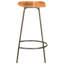 Damani Solid Wood Bar Stool with Iron Frame-370618019-370618022