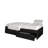 Twin Size Wooden Mates Bed With Storage In Black-1920571862