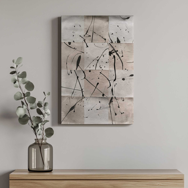 «Ink Casting I» par Michael Willett, reproduction d'art sur toile, H 12 po x l 8 po