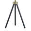 Lampe de table en acier - or blanc et noir - abat-jour blanc