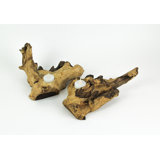 5.25'' H Wood Tabletop Tealight Holder