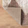 Beige Brown Geometric Stripe Area Rug