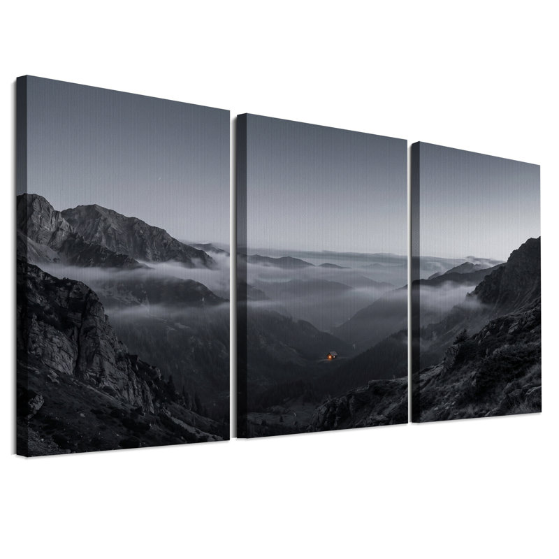 Misty Mountain Valley, 24"H x 16"W x 3pcs