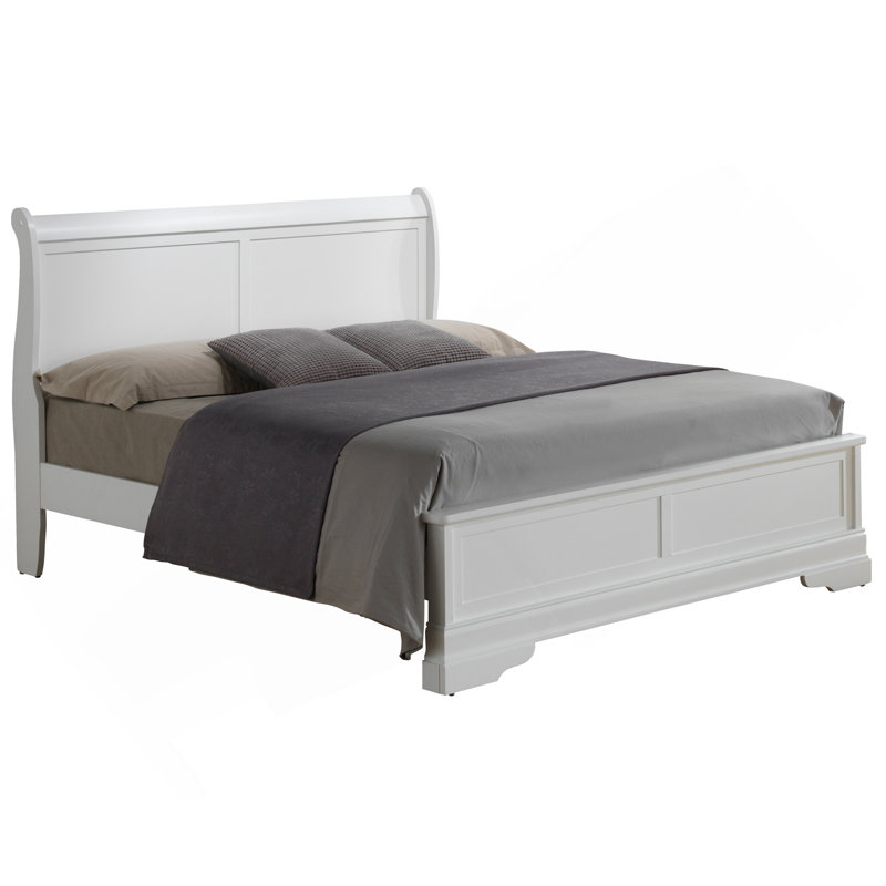 Charming White Traditional Bed