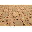 Tapis géométrique beige en laine tissé à la main 6 x 9