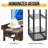 Jerolim Solid Wood Top End Table and Built-In Outlets