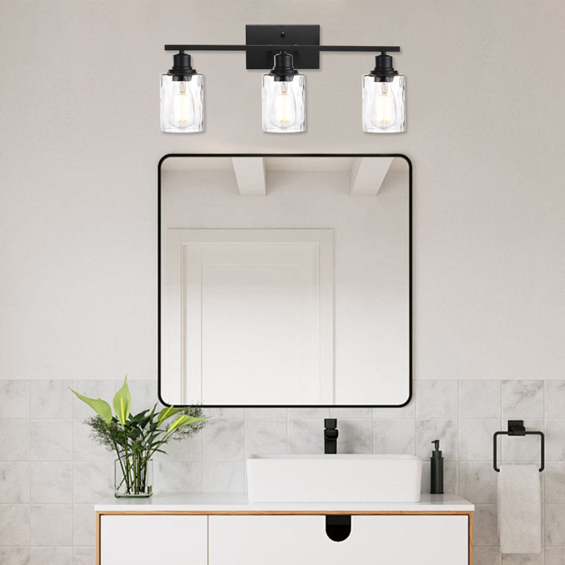 Éclairage pour meuble-lavabo à 3 lumières occoquan à intensité variable