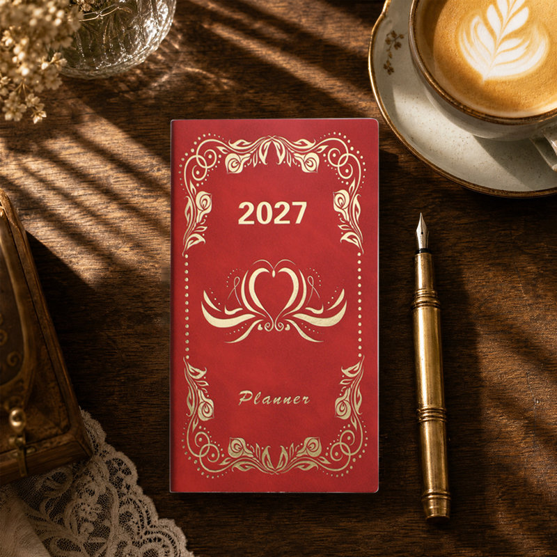 Cahier papier 2027, Red