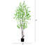 Faux arbre enkianthus 96 po en doublure de pot