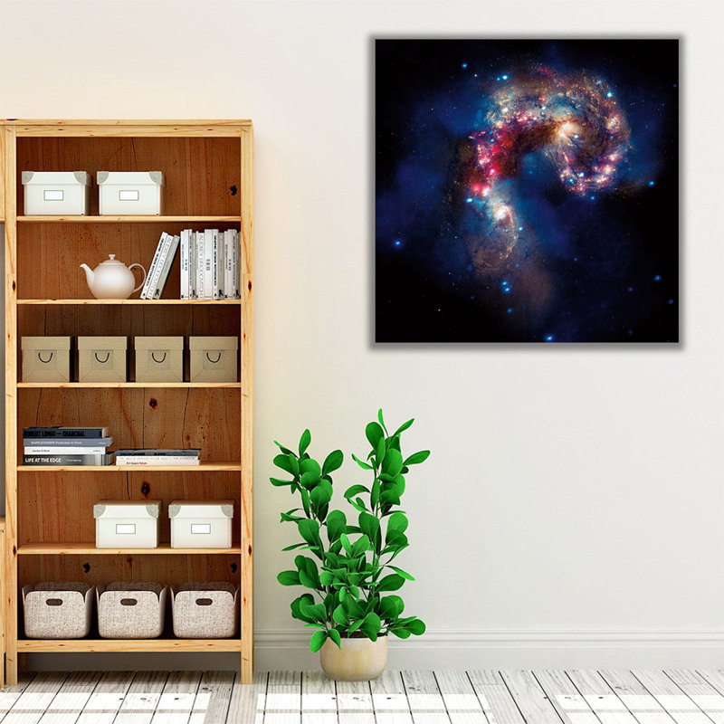 «Glittering Galaxy», reproduction d'art sur toile, H 12 po x l 12 po