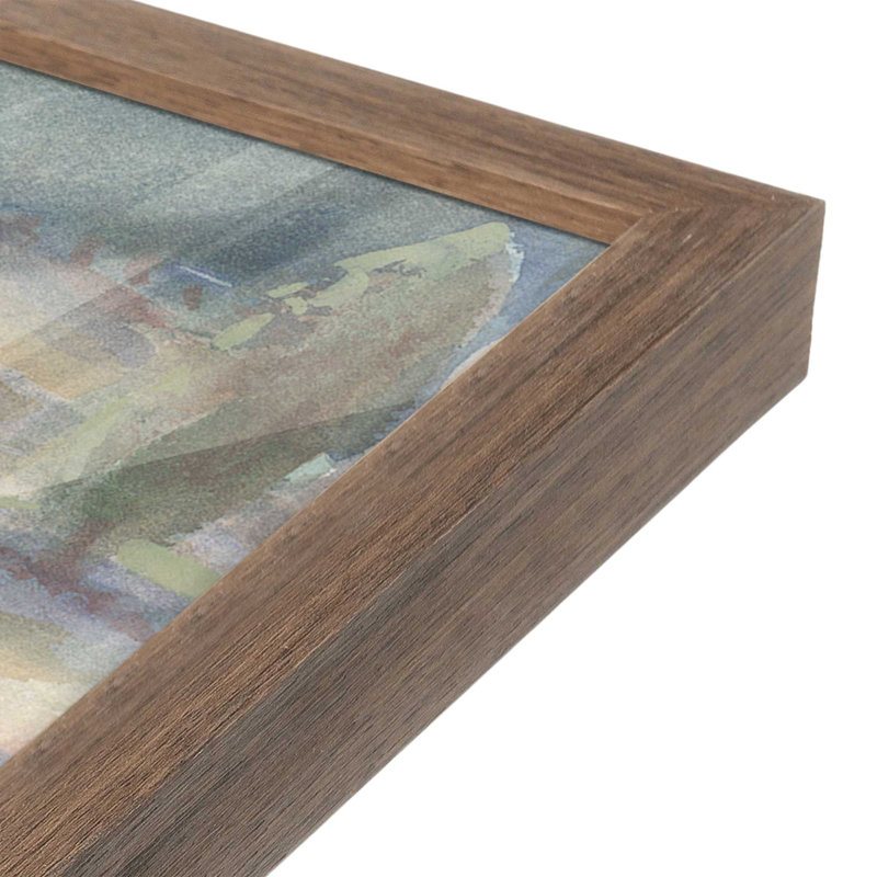 «Grazing Cows» par Stephen Calcasola, reproduction d'art, H 18 po x l 24 po, Impression sur cadre ouvert sans papier mat