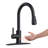 Touchless Sensor Pull-down Single Handle Kitchen Faucet With Deck Plate-100320237