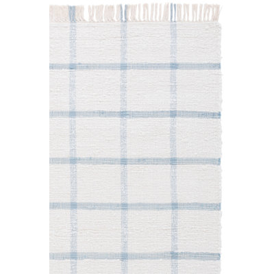 Fernande Handwoven Recycled Cotton Plaid Rug