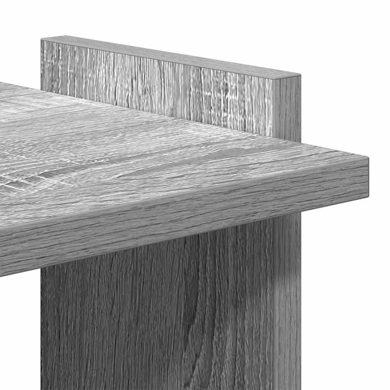 60 cm W Bookcase, (3 Shelves) 120cmH x 60cmW x 30cmD, Grey Sonoma
