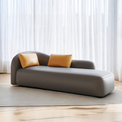 Giorgiana Faux Leather Chaise Lounge