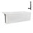 Streamline 60 in. x 32 in. Acrylic Left-Hand Drain Alcove Bathtub in Glossy White With External Drain-101699623