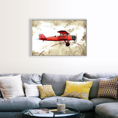Biplane 3 - Impression sur toile