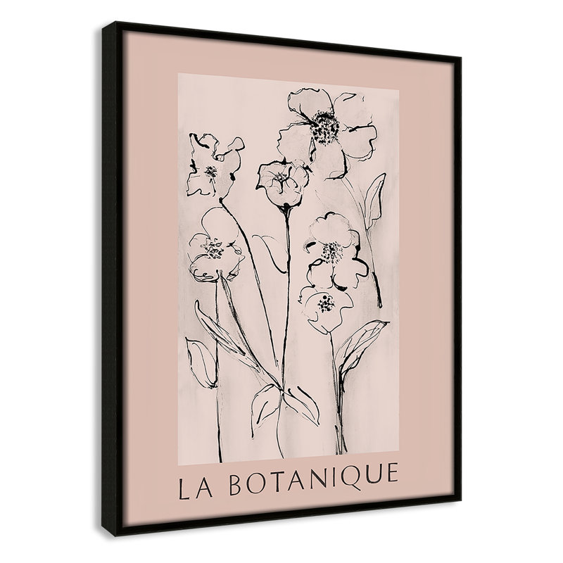 Collection d'affiches botaniques "La Botanique" par Susan Jill, Cadre flottant espresso, Non, H 15,5 po x l 12,5 po x P 2 po