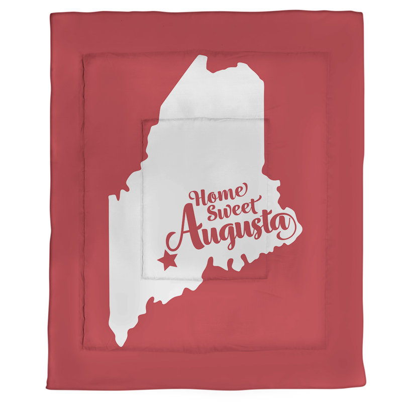 Maine Polyester Comforter, Twin XL Comforter, Red
