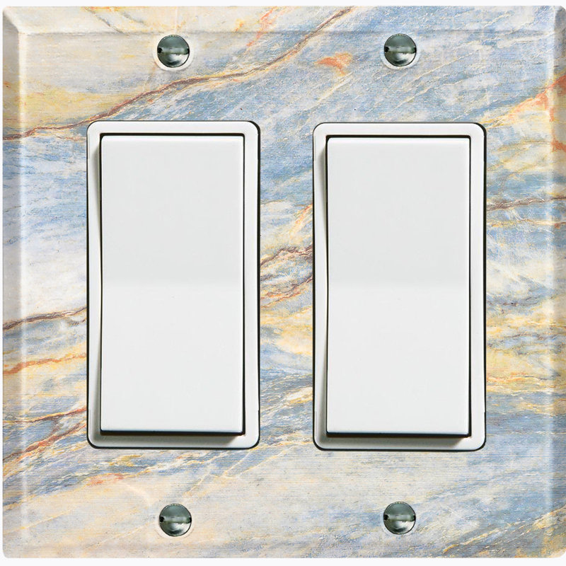 Patterned 2 - Gang Standard Wall Plate
