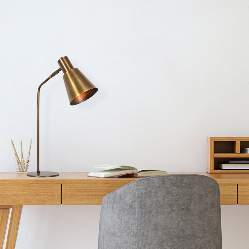 Lampe de table en métal, Rétro