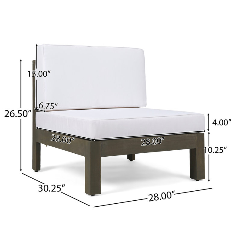 Chaise sans accoudoirs avec dossier en bois blanc, 75 cm L x 72,5 cm P x 66,4 cm H, 13,3 kg, bois blanc, large, profonde, haute.