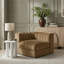 Chaise d'angle rembourrée en tissu Rummi-123507412