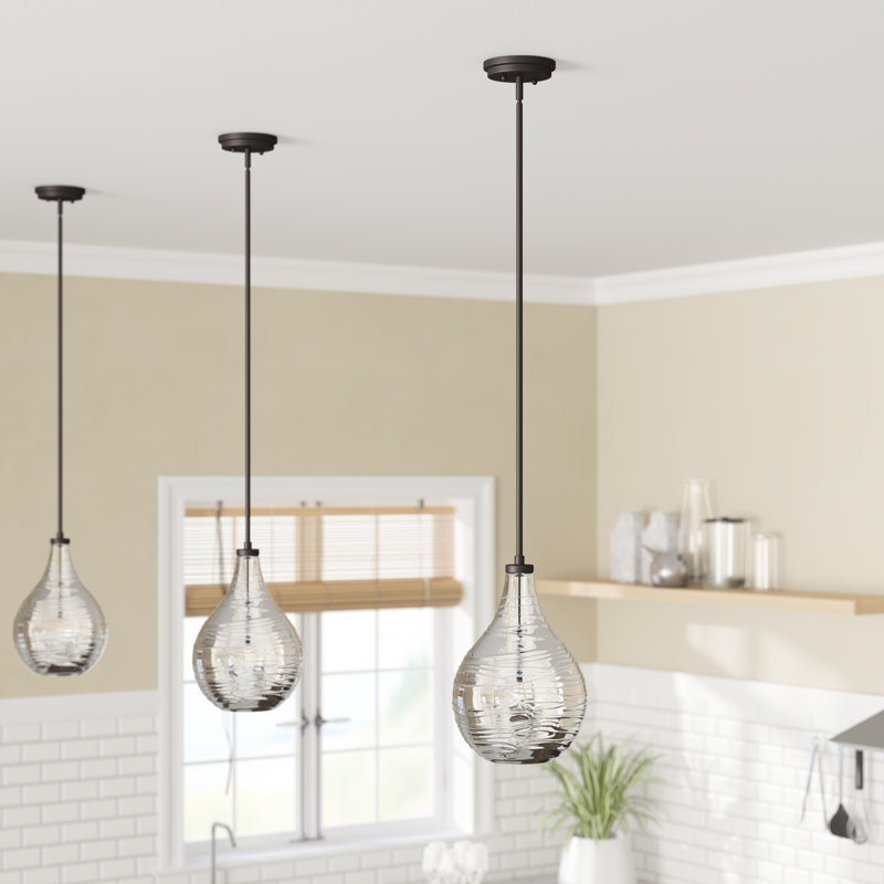 1 - Light Single Pendant, Oil Rubbed Bronze