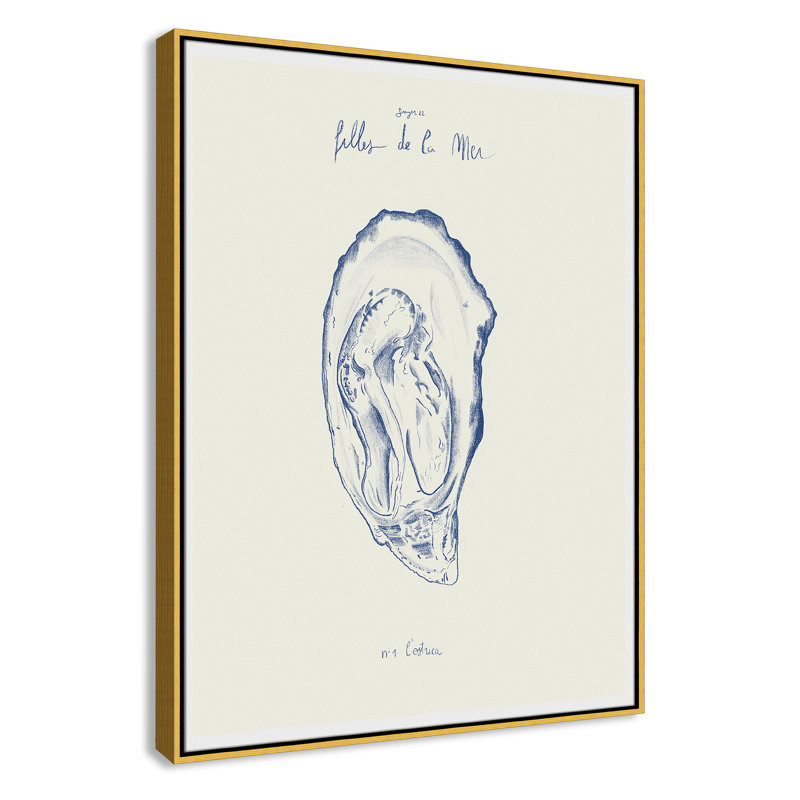«Filles de la mer I» par Mora, H 41,5 po x l 31,5 po, Flotteur doré