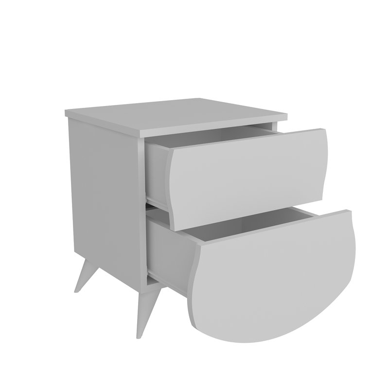 Jeff 49.7cm W Manufactured Wood Bedside Table