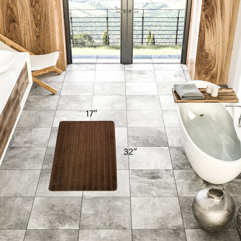Tapis de cuisine, Rectangle 1 pi 5 po x 2 pi 8 po, Brun