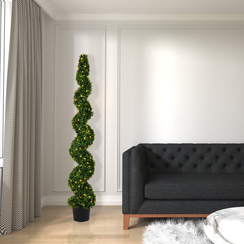 Topiaire 72 "en buis artificiel en pot