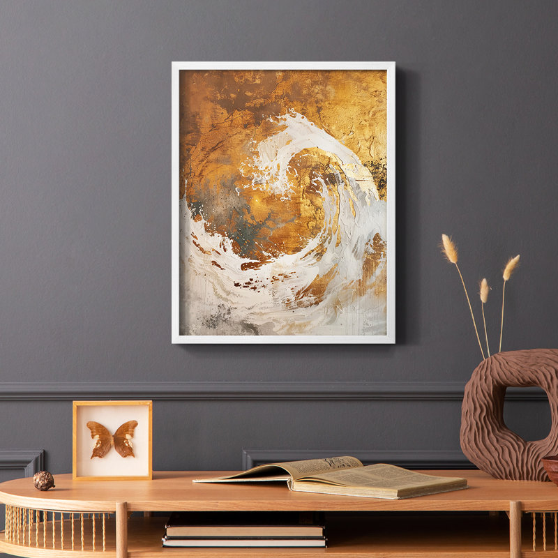 Série ABSTRACT CDxxvi - reproduction encadrée de qualité supérieure - prête à être accrochée - aucun clou requis AAI401184