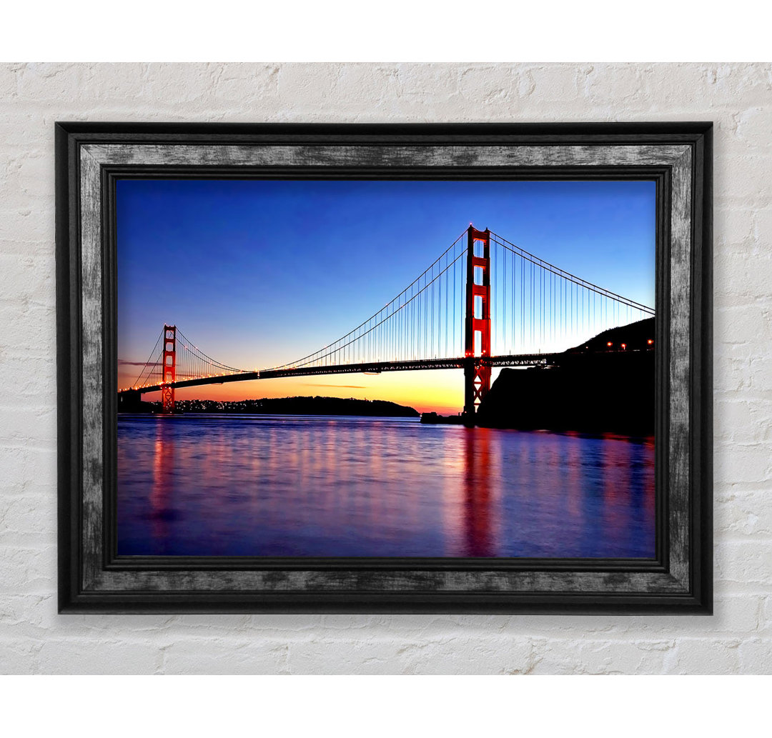 San Francisco Golden Gate Bridge Sonnenaufgang - Einzelner Bilderrahmen Kunstdrucke