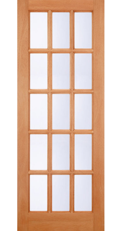 SA 15L Glazed Hardwood External Door, 1981mm H x 838mm W x 44mm D