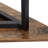 Anari 25.6'' Industrial Triangle Corner Table, Rustic Wood Top Side Table with Metal Frame, Space-Saving Narrow End Table for Living Room, Bedroom & Entryway-1582116260