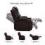 Fauteuil inclinable manuel en similicuir Alizee